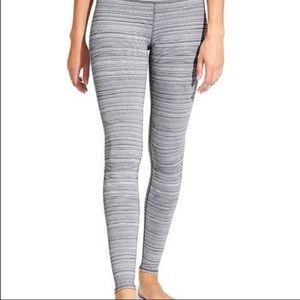 ATHLETA jacquard striped Chaturanga leggings